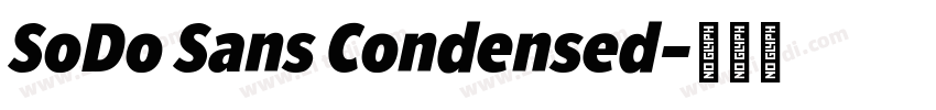 SoDo Sans Condensed字体转换